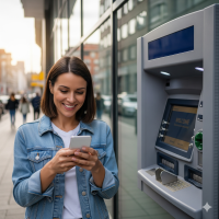 woman atm